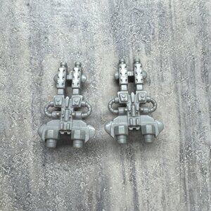 2 1997 Power Rangers micro playset Space Delta Megazord Leg Machine Gun Weapon